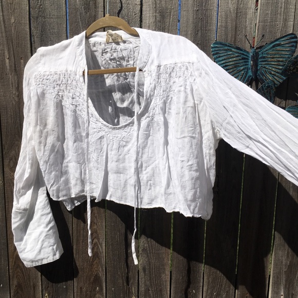 IF BY SEA Los Angeles white crop top - Picture 3 of 8